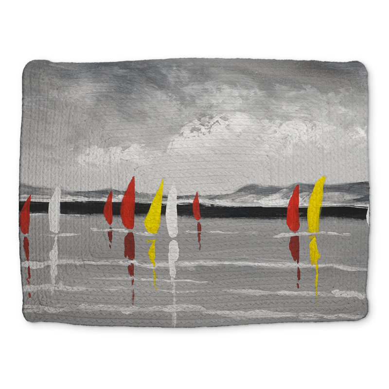 Voile sur le lac | Napperon bateau