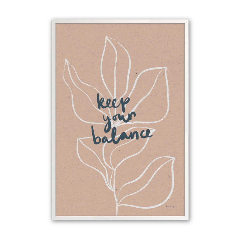 «Confident Blooms I Print», H 17 po x l 13 po, Encadrement de coin ouvert blanc opaque