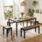 Pendry 6 - Person Dining Set, Dining Table with 2 Long Benches and 2 Short Benches-1423891091