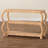 Cecely Bohemian Natural Rattan 3-Tier Console Table