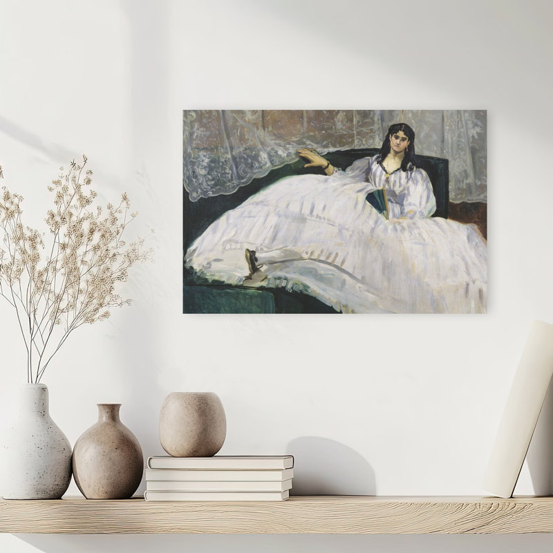 Portrait de Jeanne Duval, 1862, estampe d'art mural contemporain abstraite impressionniste, H 12 po x l 18 po
