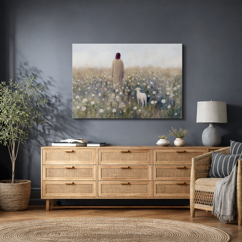 «Daisy Field», sérénité, photos de paysage, impression sur toile encadrée, Toile tendue, H 16 po x l 24 po x P 1,5 po