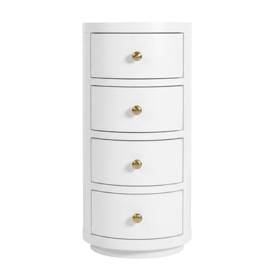 Celine 4-Drawer Acacia End Table
