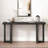 Geometric Design Console Table with Solid Pine Legs