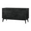 Commode double de 6 po avec 6 tiroirs au fini noir Branon