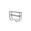 117cm Glass Top Console Table