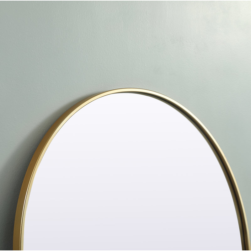 Miroir mural Sabine, Laiton, 76 po x 32 po