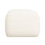 Carré blanc bouclé avec tissu doux et exquis, coussins en mousse denses et confortables, style contemporain, revêtement en tissu d'ameublement lisse, l 22,3 x P 16,23, idéal pour divers décors