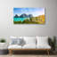 Landscape Mountains Sea Trees 1 Piece Wall Art on Glass