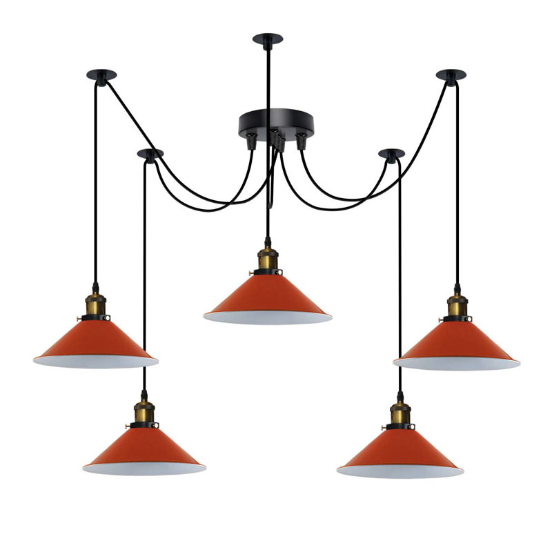 Alphy 5 - Light Kitchen Island Pendant, Orange