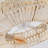 20" Rope Caged Ceiling Fans With  Remote,  Flush Mount Ceiling Fan With Light, Low Profile Chandelier 6 Speed Dc Motor Reversible Ceiling Fan For  Living Room Bedroom.--Not Included Bulbs-Matte-2084469764-2084469765