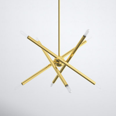 Poco 8 - Light Dimmable Sputnik Modern Linear Chandelier