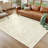 Vintage Machine Washable Area Rug Soft Non Slip Thin Floor Carpet, Low Pile Non Shedding Rug, Stain Resistant Printed Rug for Bedroom Living Room-1377451427