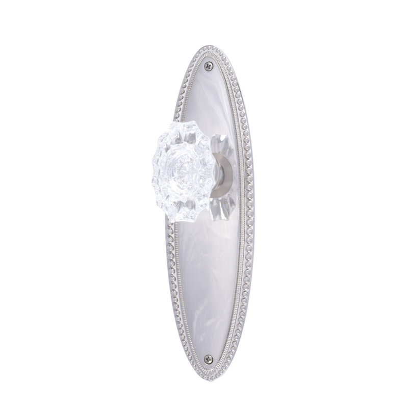 Bouton de porte de passage Revere, Nickel satiné