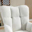 Chaise berçante en tissu avec repose-pieds Teddy-472144125