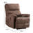 Modern Chenille Chair Push Button Power Recliner with USB Port-1597397854