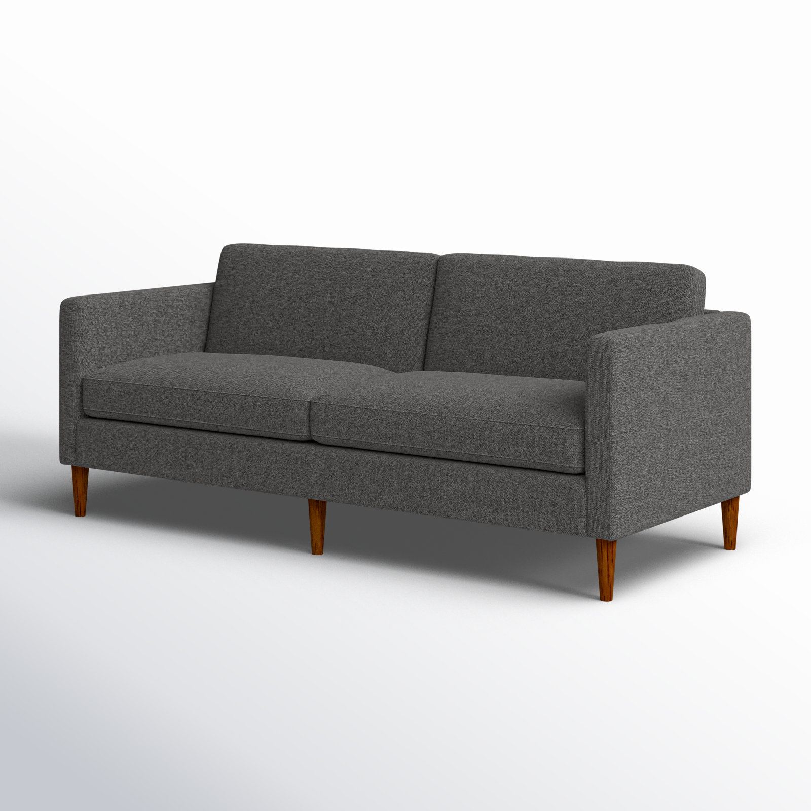 Clifford 87'' Sofa, Zuma Charcoal Textured Linen