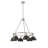 Felda 6 - Light Steel Dimmable Cone Chandelier-99998923-99998920