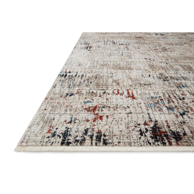 Tapis beige tissé à la machine Ballycraigy, Rectangle 11 pi 6 po x 15 pi 7 po