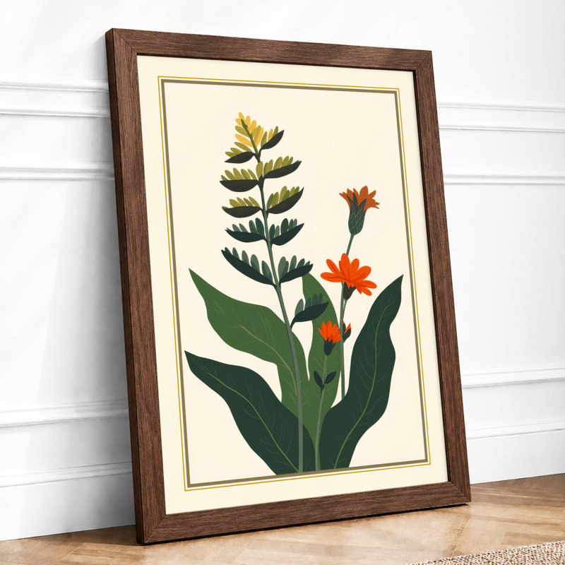Two Specimens Botanical - Print, Walnut, A1 - 84.1 x 59.4 cm