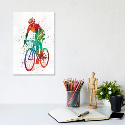 Woman Triathlon Cycling 05 by Paul Rommer - Wrapped Canvas Graphic Art -  East Urban Home, 591F744A1E8C40CBACC6F4CFCA4D2D52