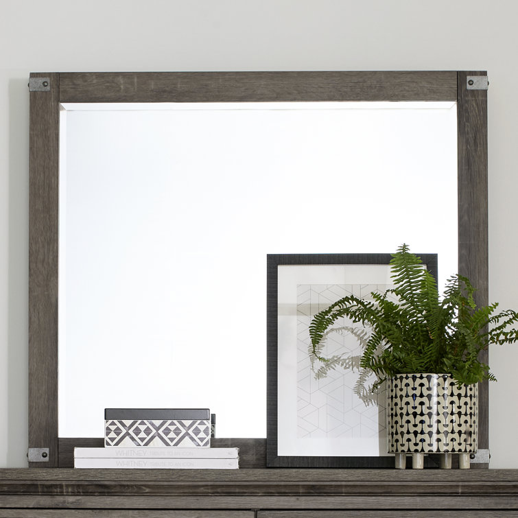 Lafever Solid And Engineered Wood Flat Dresser Mirror