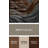Horizontal Striped Auburn Light Gray Brown Metal Wall Art-420136414
