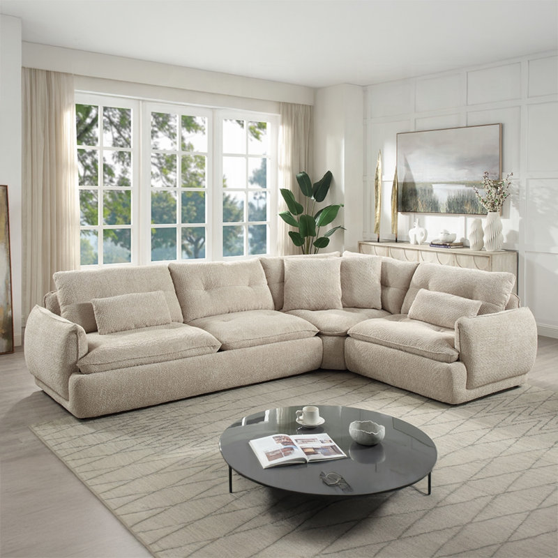 Canapé modulaire Jonina avec 4 coussins