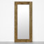 Wyalusing Oak Wood Sliding Barn Door Mirror-1225650214-1225650215