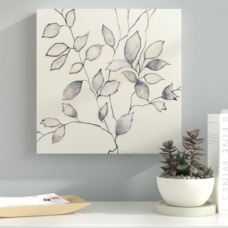 " Whispering Leaves I ", 16" H x 16" W, Wrapped Canvas, No Frame