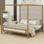 Lit à baldaquin avec tête de lit tapissier Minimalist Modern-1456286219