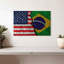 Drapeau du Brésil fissuré