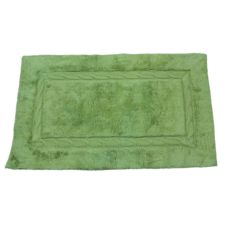 Cotton Bath Rug, Dark Orange, 24"W x 40"L