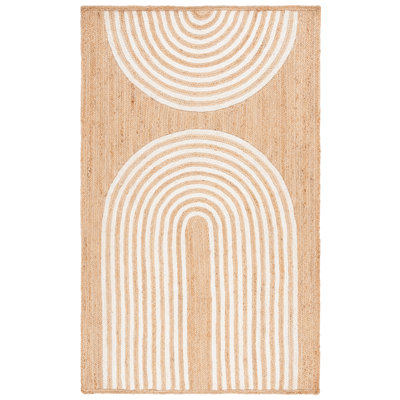 Tapis abstrait en jute / sisal Sarok