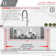 Versa STYLISH 33 inch Workstation Single Bowl Undermount 16G Kitchen Sink with Built in Accessories