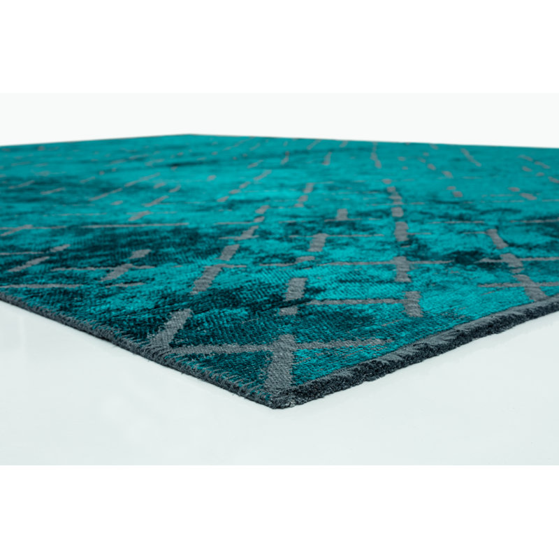 Rapture Green Abstract Luxury Area Rug, Rectangle 7'10" x 11'2"