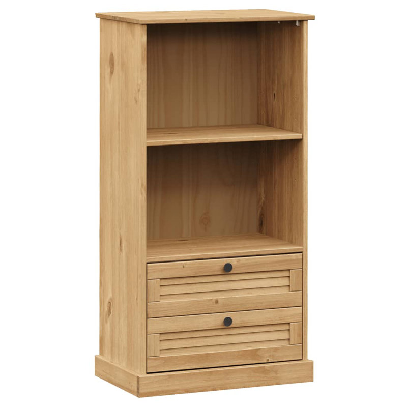 114.50cm H x 60cm W Standard Bookcase, Brown