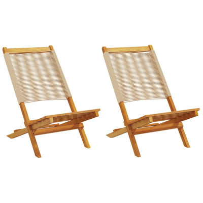 23-3 Polypropylene Garden Chair With Cushion Folding Chair Set