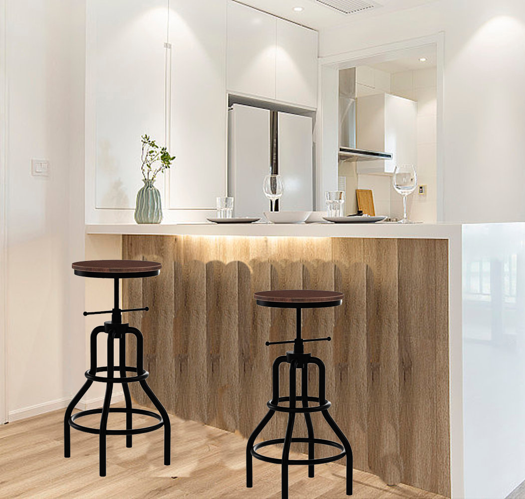 Williston Forge Retro Industrial Bar Stool Wayfair