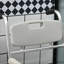 Fauteuil de commode de douche 3-en-1 HOMcom, siège de toilette surélevé de transport imperméable, siège rembourré d'une capacité de 330 lb, gris ardoise