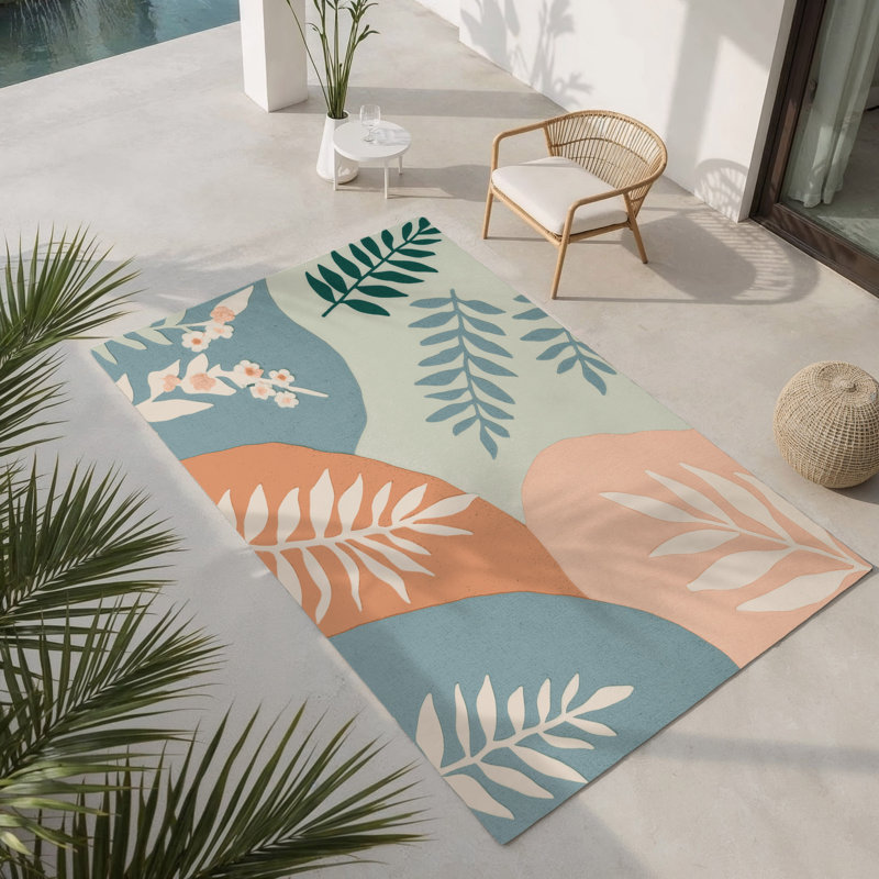 Tapis intérieur et extérieur Lily Shadows, Rectangle 1 pi 6 po x 2 pi 6 po