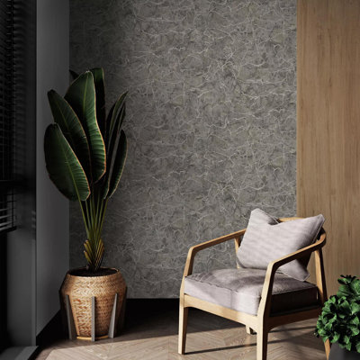 Boutique Carrara Textured Plain Wallpaper