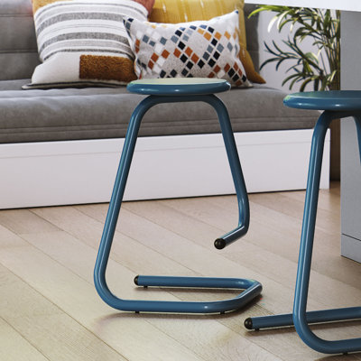 Paperclip70 Metal Backless Stool