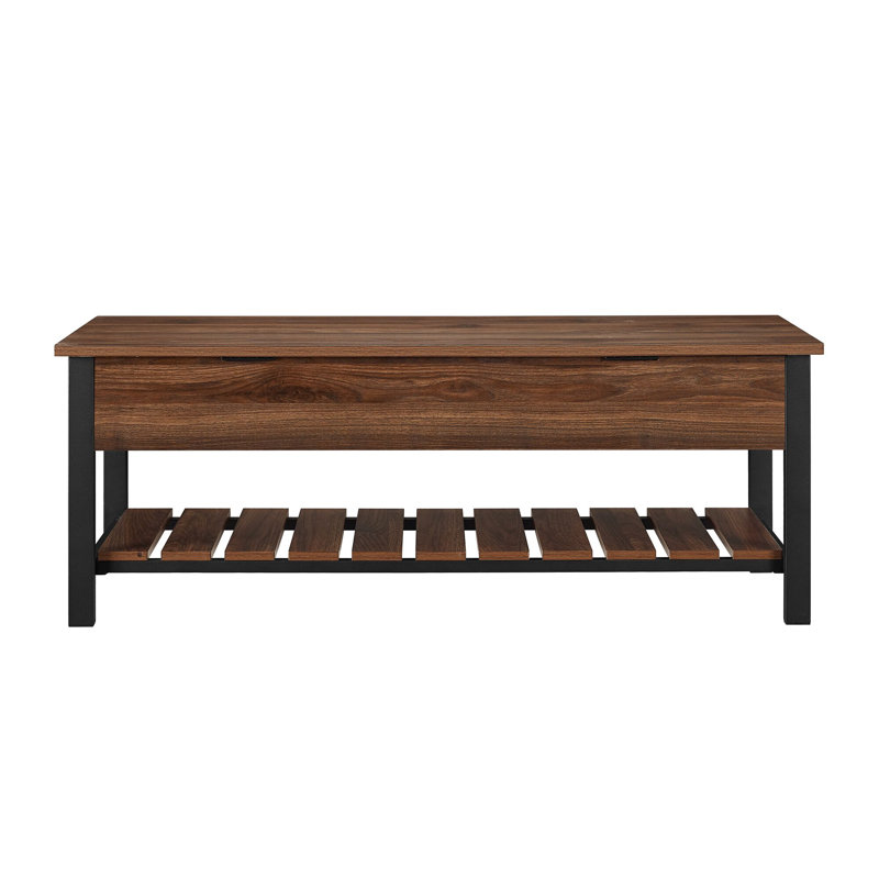 Bennett Storage Bench, Dark Walnut
