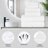Lodie Cotton Plush Soft Absorbent Jacquard Solid and Two-Toned 6 Piece Towel Set-80770889