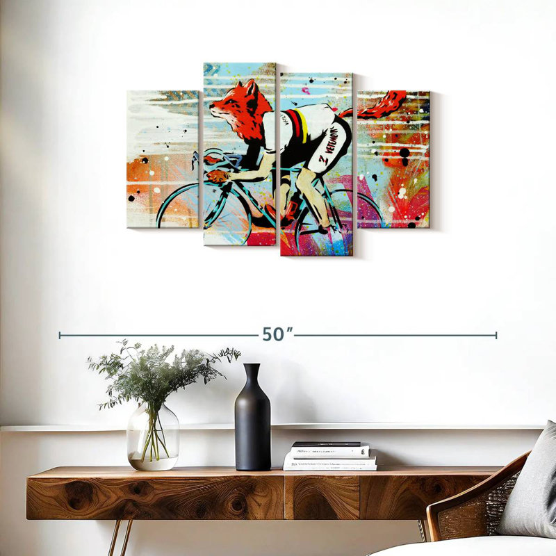 Brampt Le Fox, 22" H x 36" W