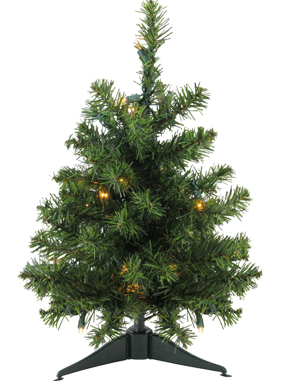 Green Pine Artificial Christmas Tree with 185 White Lights main image 1