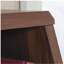 Bibliothèque Mid-Century moderne, finition brune
