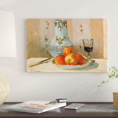 " Still Life With Apples And Pitcher " by Camille Pissarro