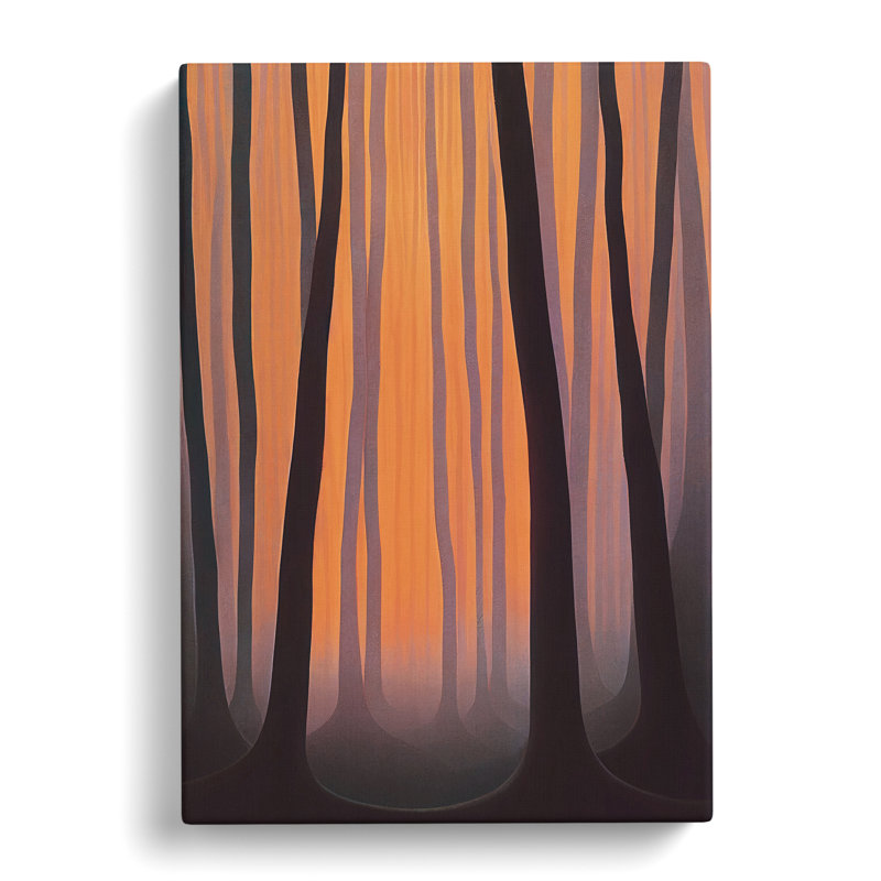 Abstract Autumnal Forest No.3 - Wrapped Canvas, 50cm H x 35cm W x 3cm D